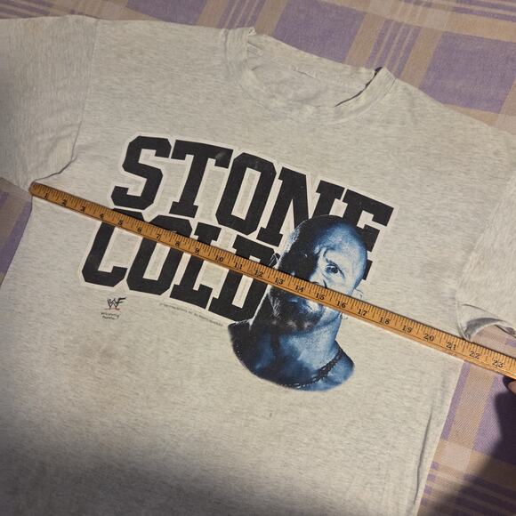 Vintage 90s WWF Stone Cold Steve Austin Shirt Wrestling Distressed Rare WWE 1998 - Picture 3 of 12
